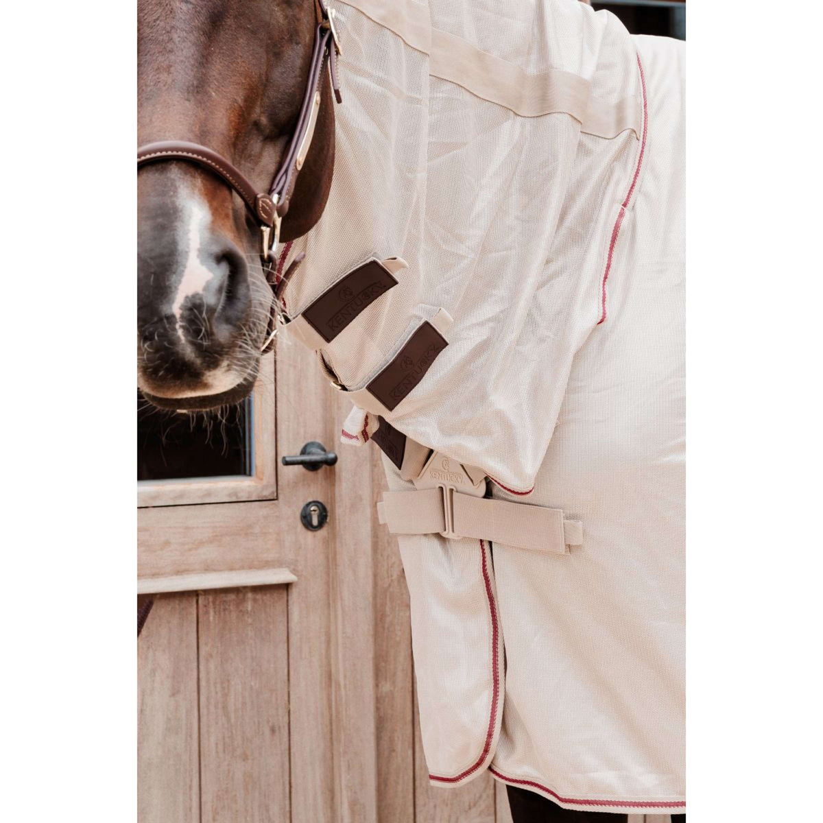 Kentucky Vliegendeken Comfort Mesh Classic with Neck & Belly Cover Beige/Bordeaux