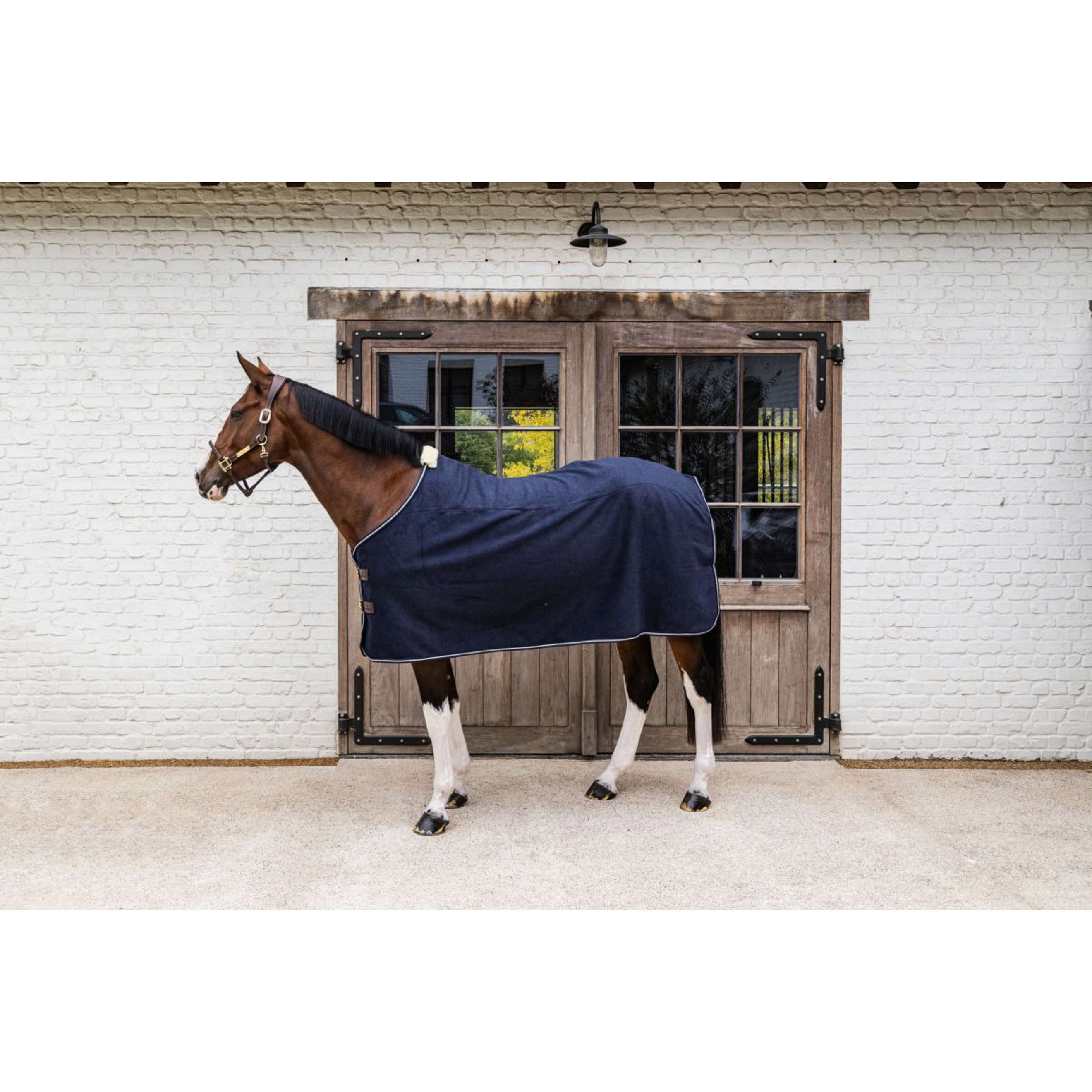 Kentucky Fleecedeken Heavy Melange Navy