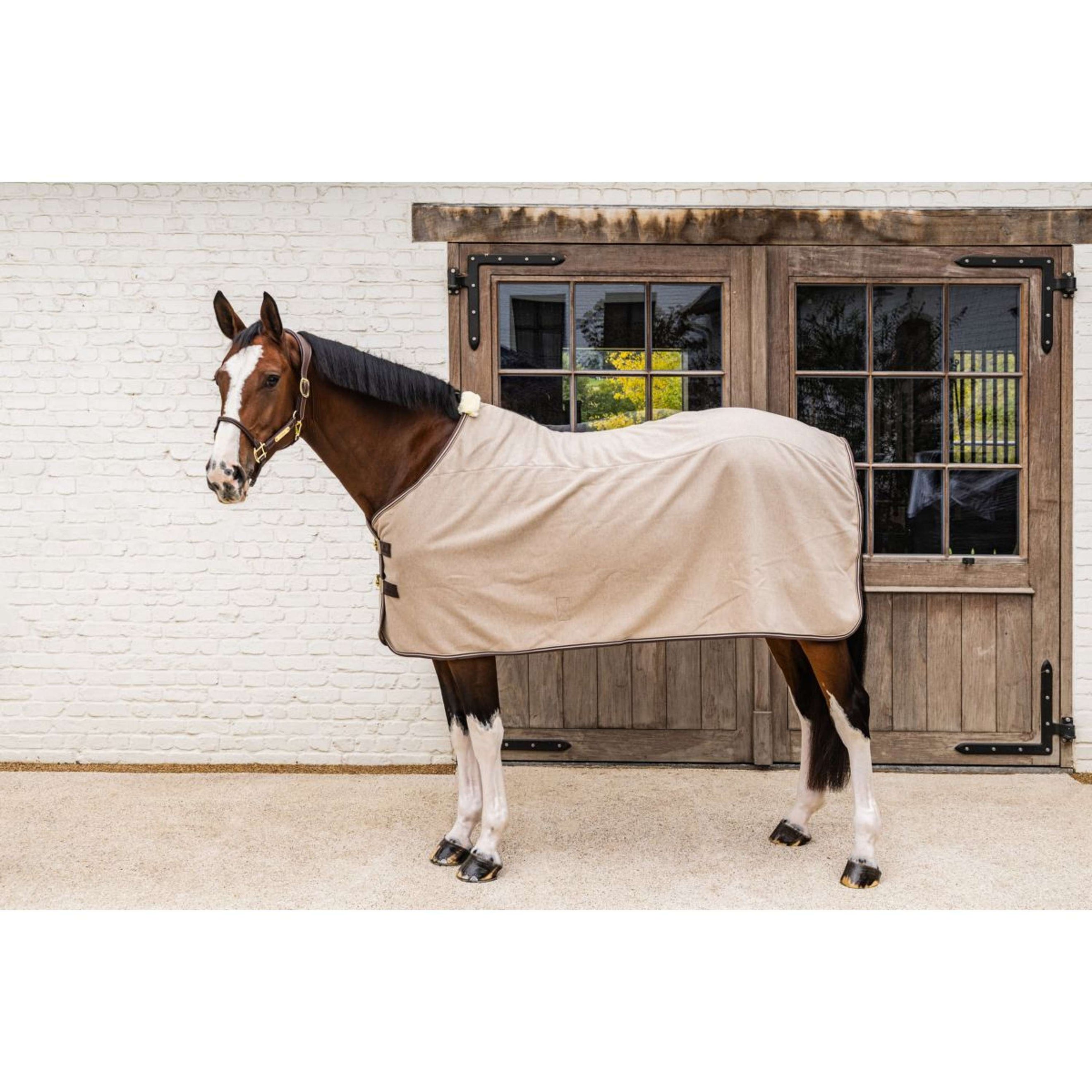 Kentucky Fleecedeken Heavy Melange Beige