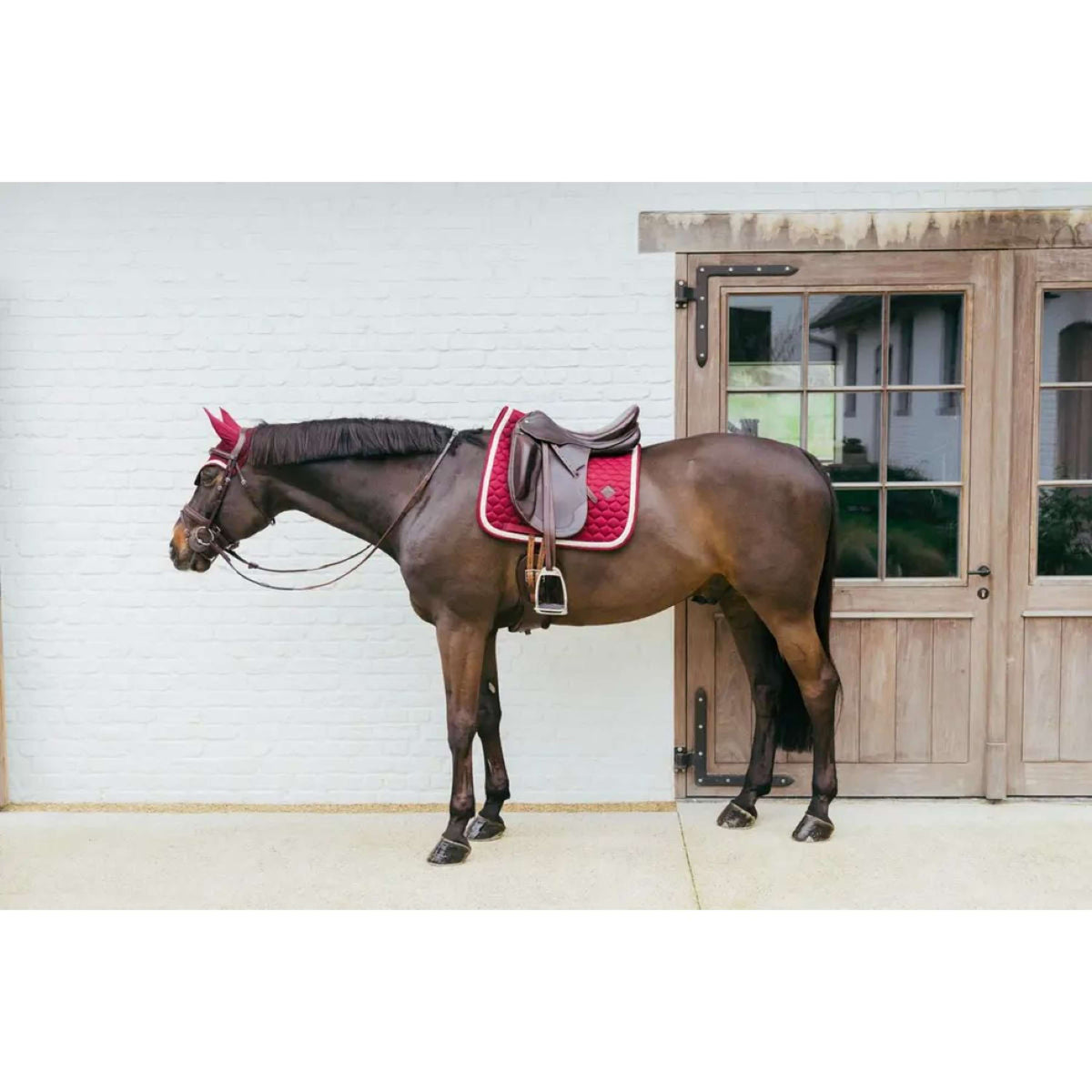 Kentucky Horsewear Zadeldekje Plaited Dressuur Bordeaux