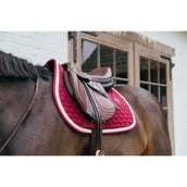 Kentucky Horsewear Zadeldekje Plaited Springen Bordeaux