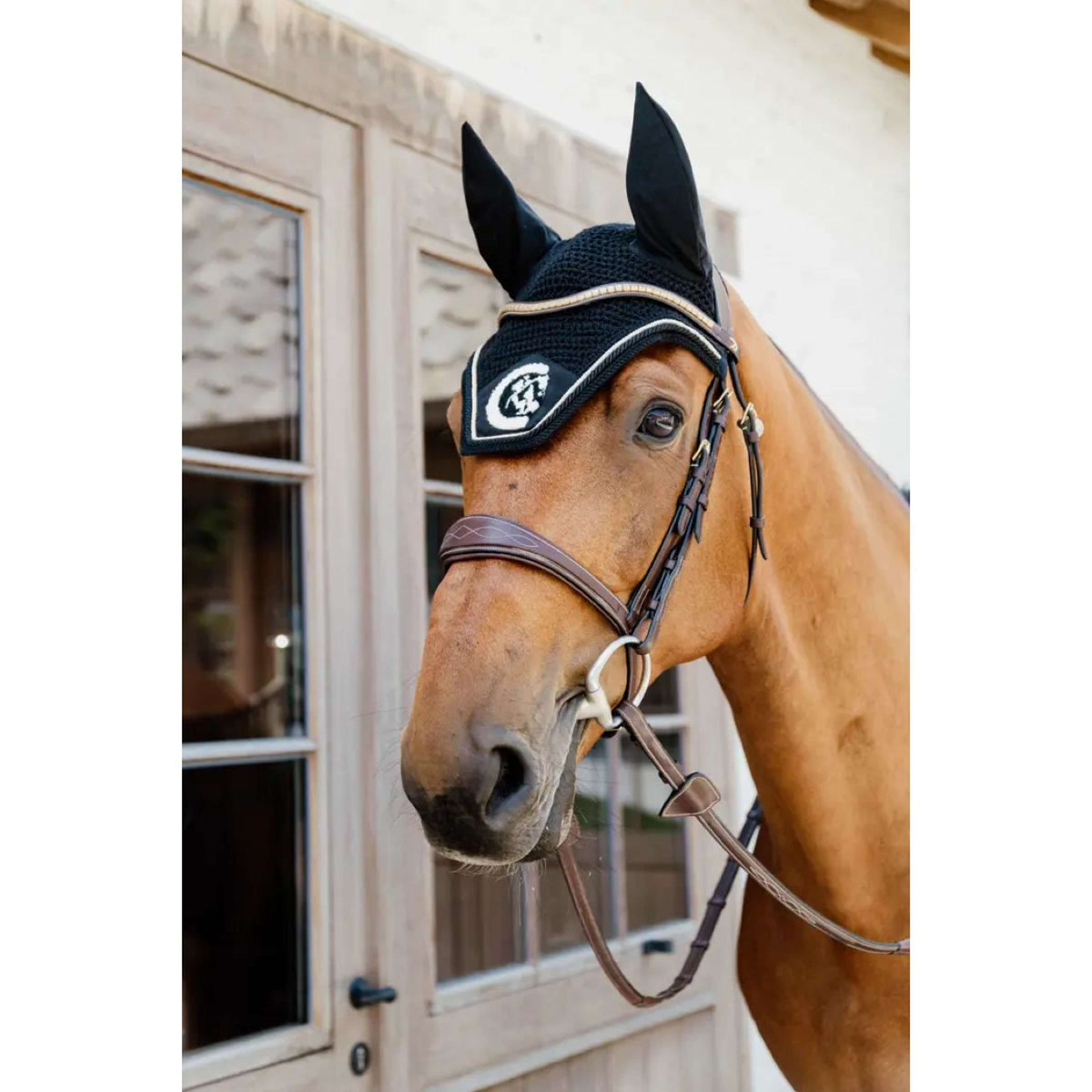 Kentucky Horsewear Oornetje Wellington 3D Logo Zwart