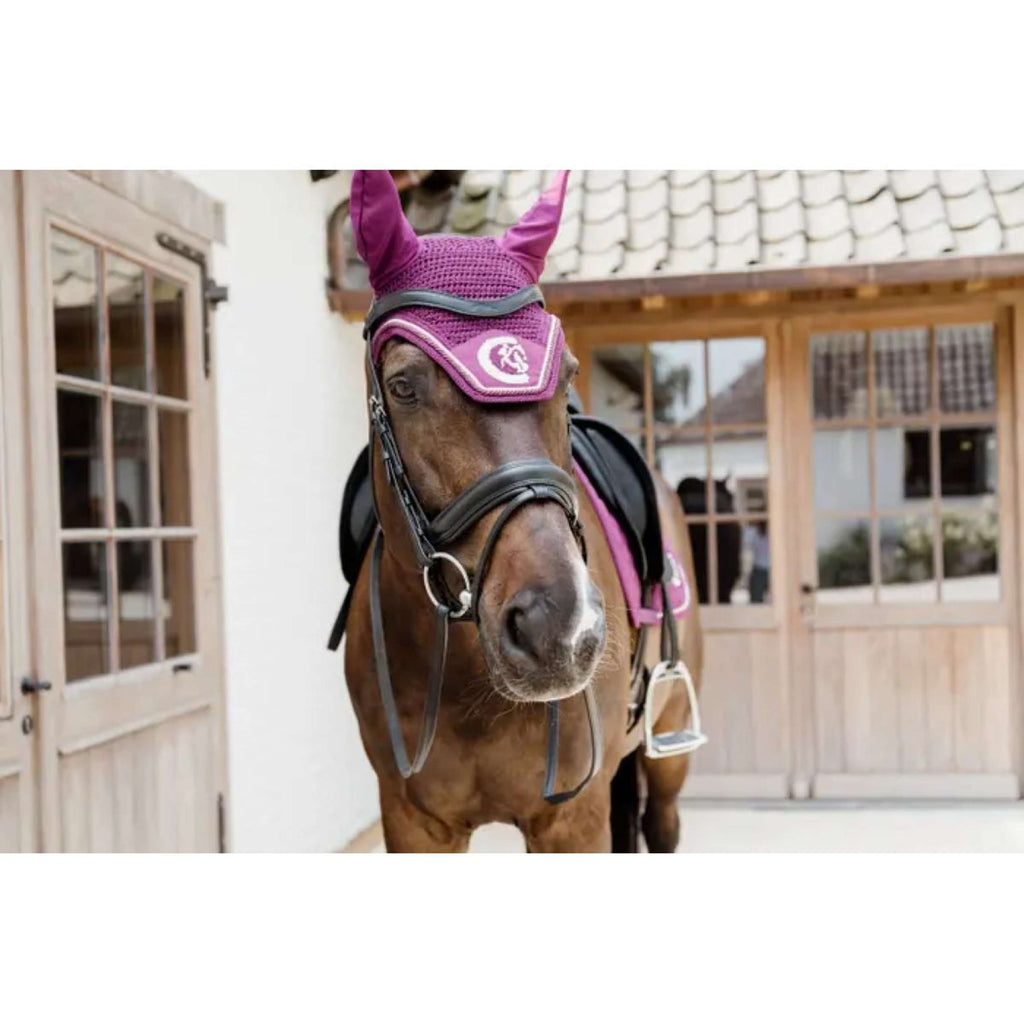 Kentucky Horsewear Oornetje Wellington 3D Logo Paars
