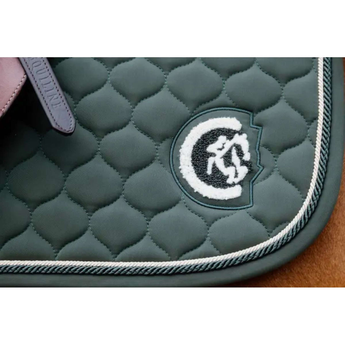 Kentucky Horsewear Zadeldekje Onion Quilt 3D Logo Springen Pine Green