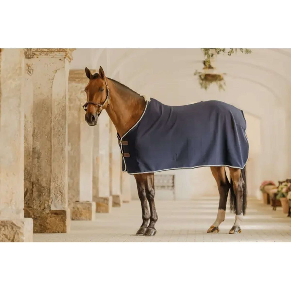 Kentucky Horsewear Fleece Deken Show Vegan Wool Navy