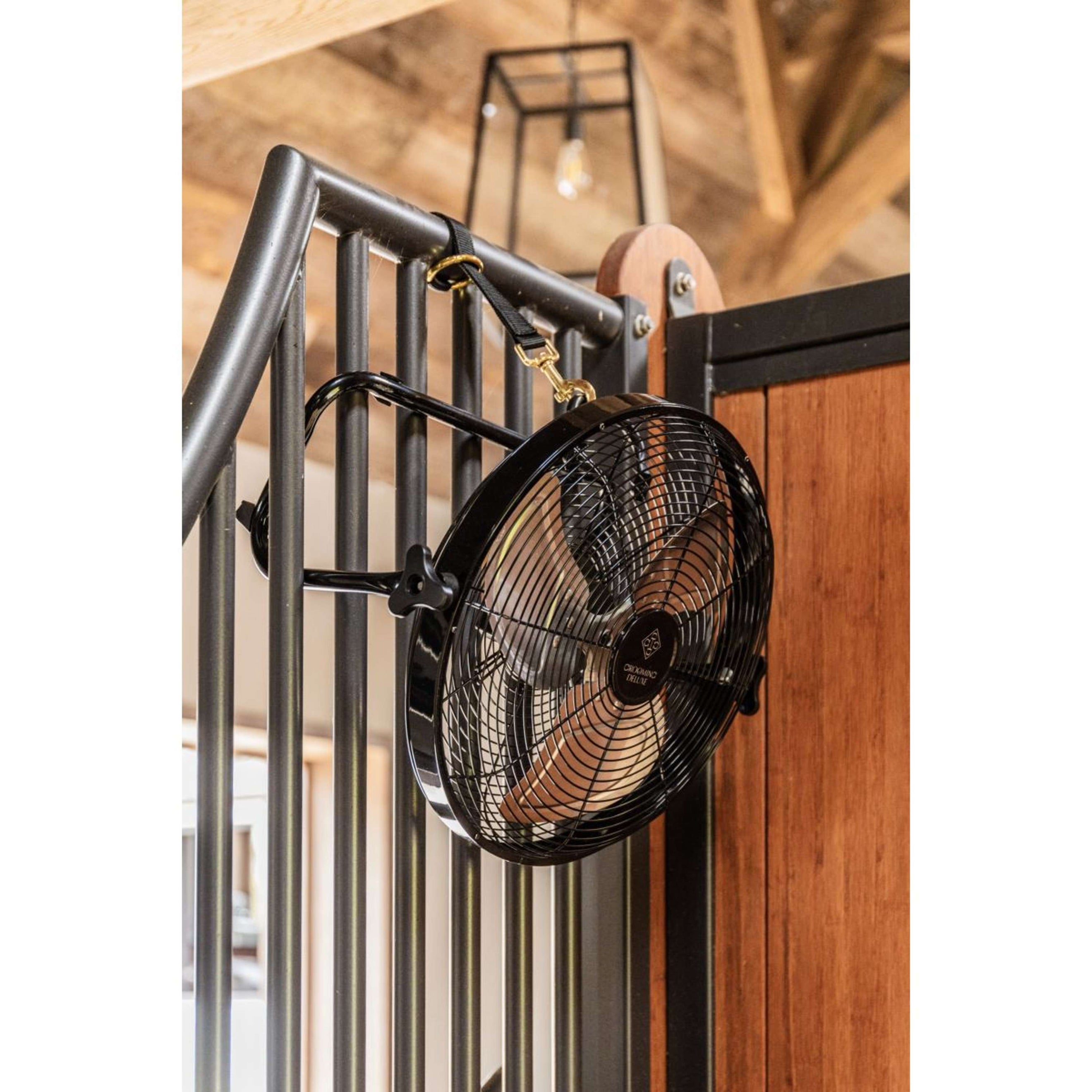 Kentucky Draadloze Ventilator met Batterij en Oplader Zwart