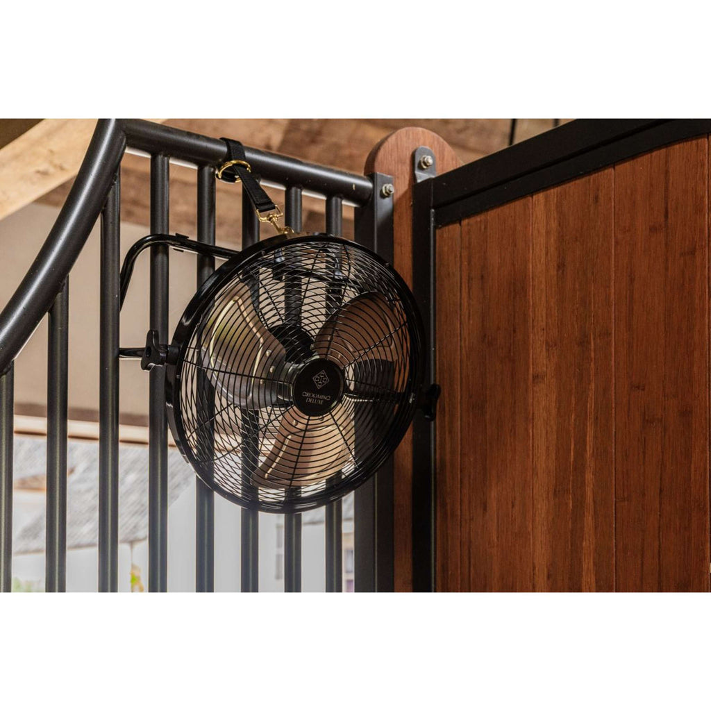 Kentucky Draadloze Ventilator met Batterij en Oplader Zwart
