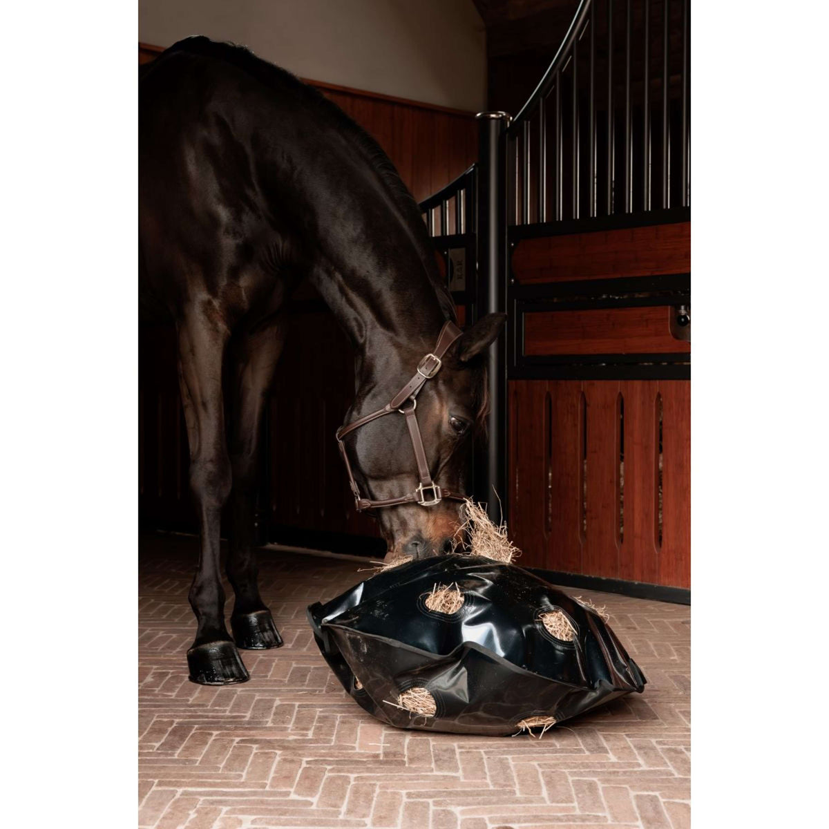 Grooming Deluxe by Kentucky Slow Feeder Play & Haybag Round