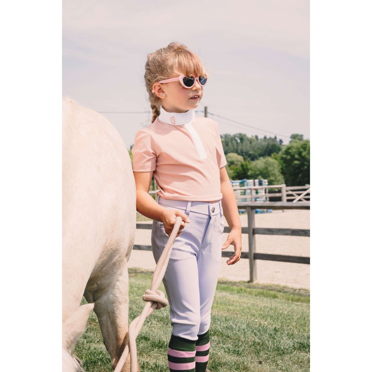 Kentucky Rijbroek Miami City Knee Grip Girls Lichtpaars