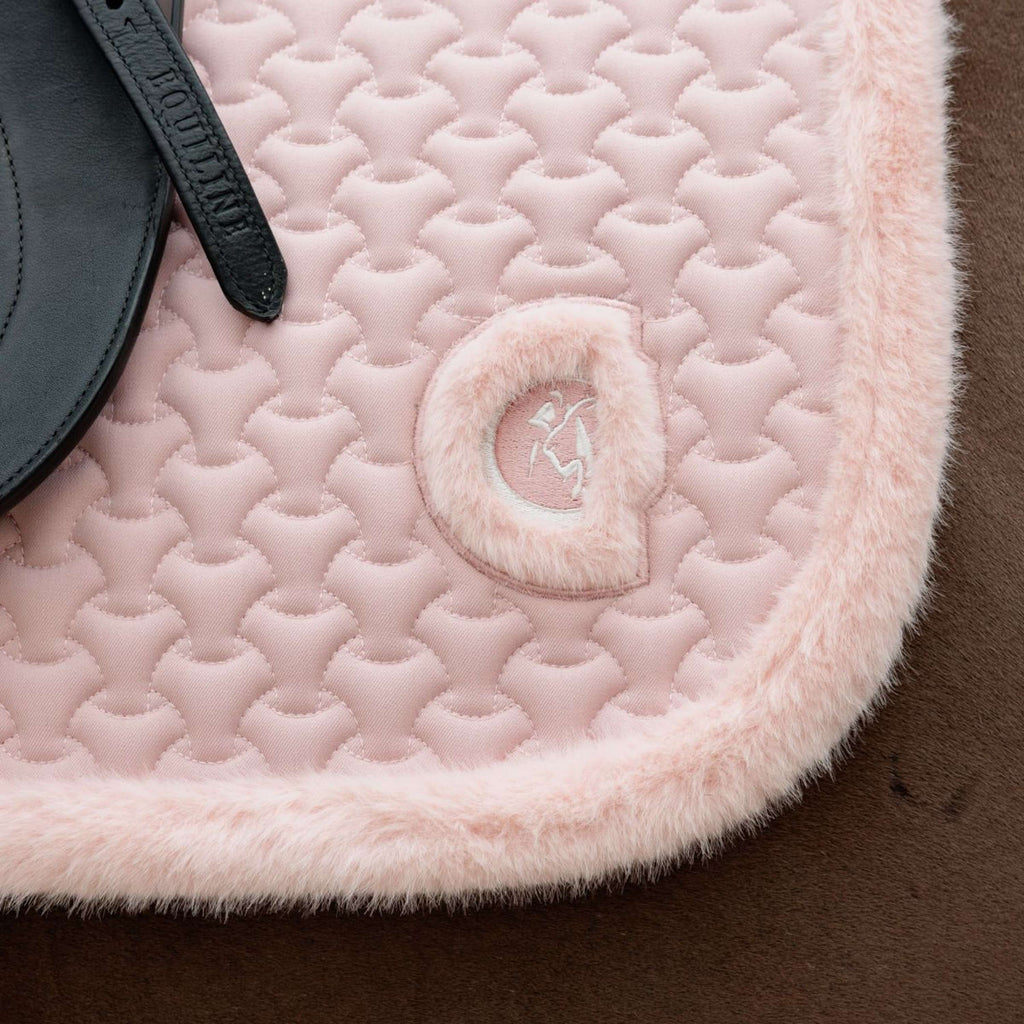 Kentucky Zadeldekje Fake Fur Onion Quilt Dressuur Oud Roze