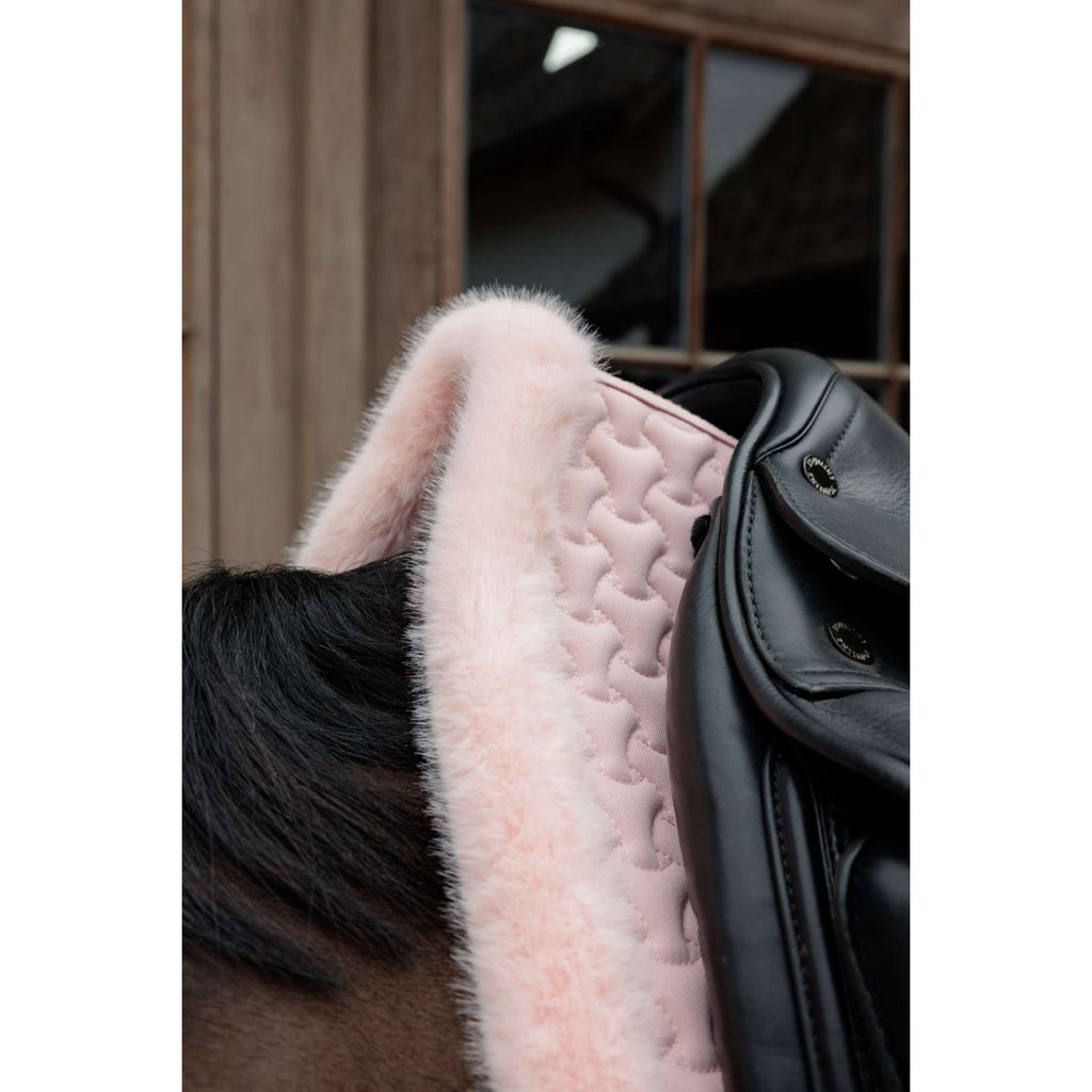 Kentucky Zadeldekje Fake Fur Onion Quilt Dressuur Oud Roze