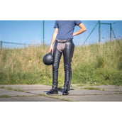 Dyon Lange Chaps Leer Standard Zwart