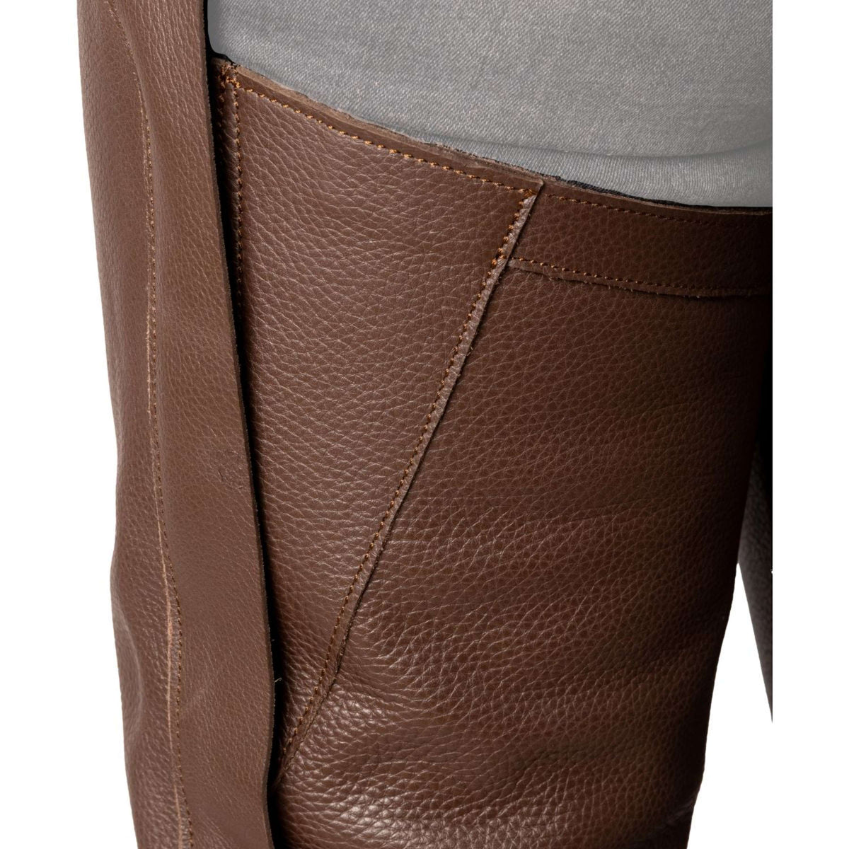 Dyon Lange Chaps Leer Standard Bruin