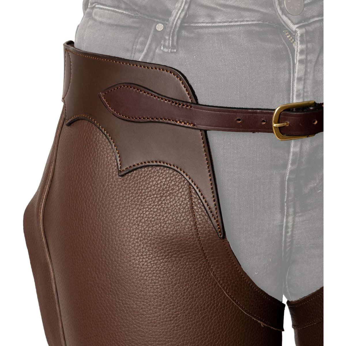 Dyon Lange Chaps Leer Standard Bruin