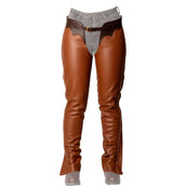 Dyon Lange Chaps Leer Standard Cognac