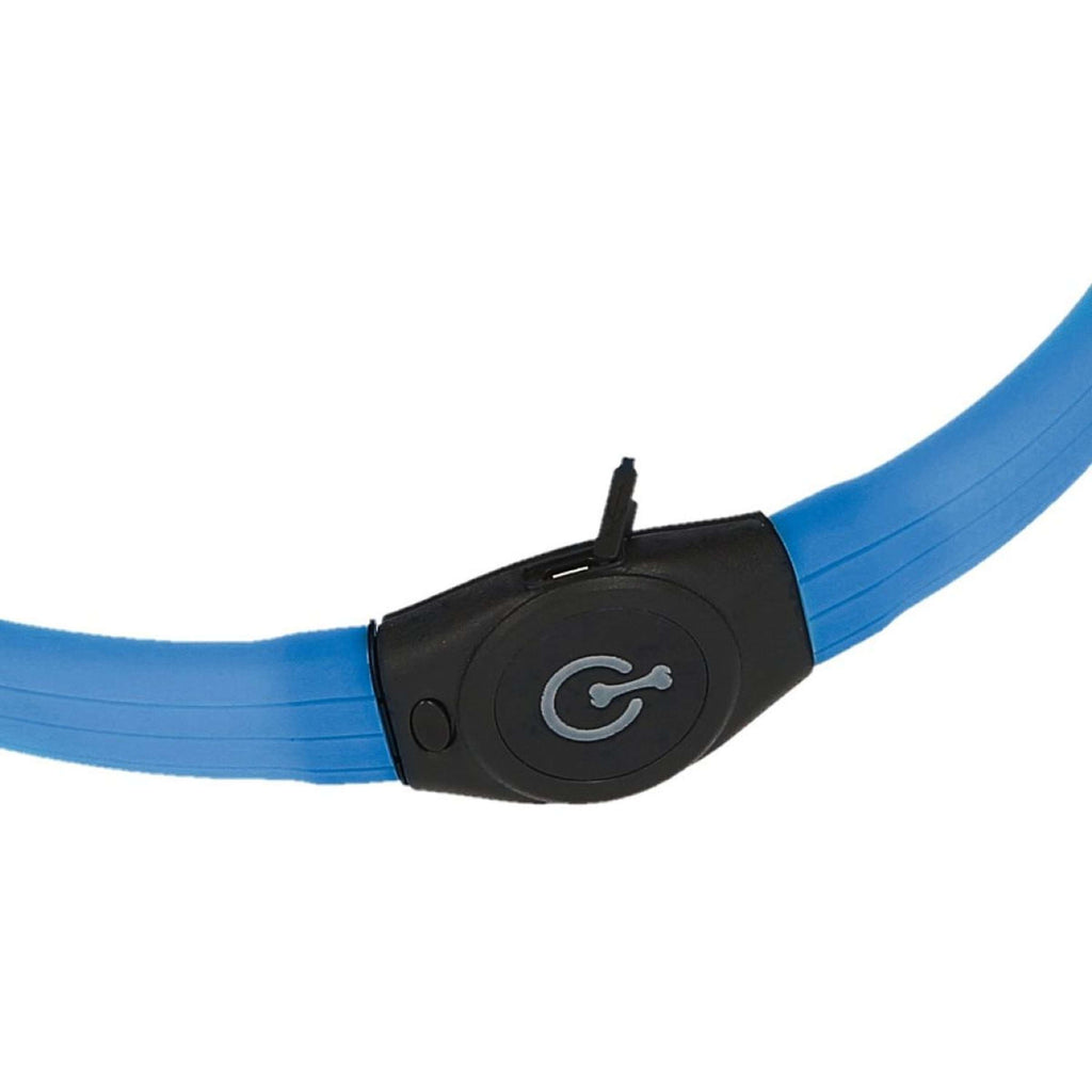 Kerbl Maxi Safe Halsband Langhaar LED Blauw