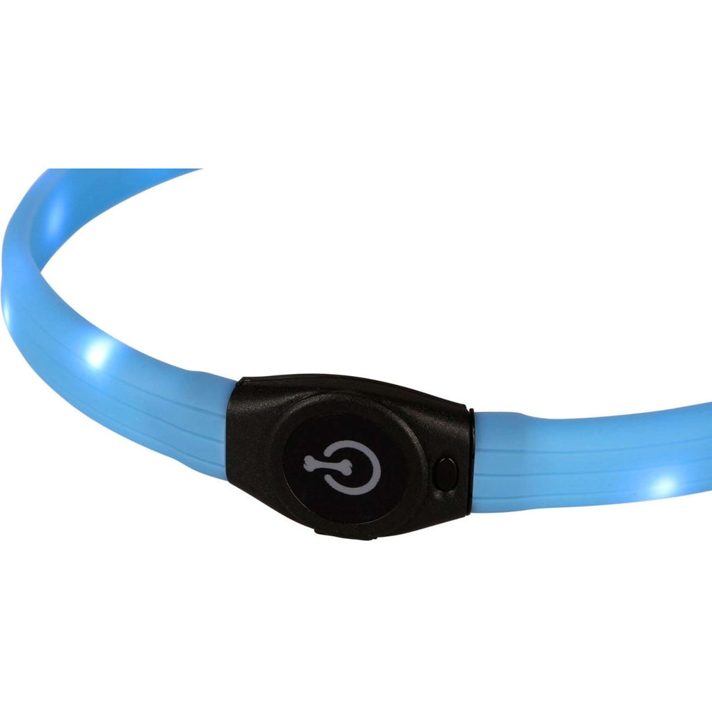 Kerbl Maxi Safe Halsband Langhaar LED Blauw