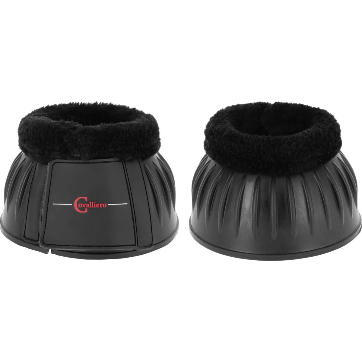 Covalliero Springschoenen Teddy Fleece Rubber Zwart/Zwart