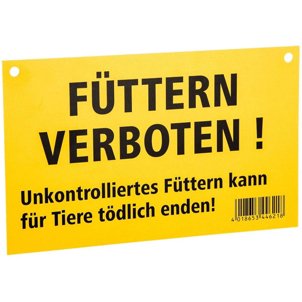 Kerbl Waarschuwingsbord Voederen Verboden