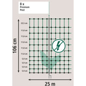 Ako Pluimveenet Premium Electified Dubbele Pen Groen