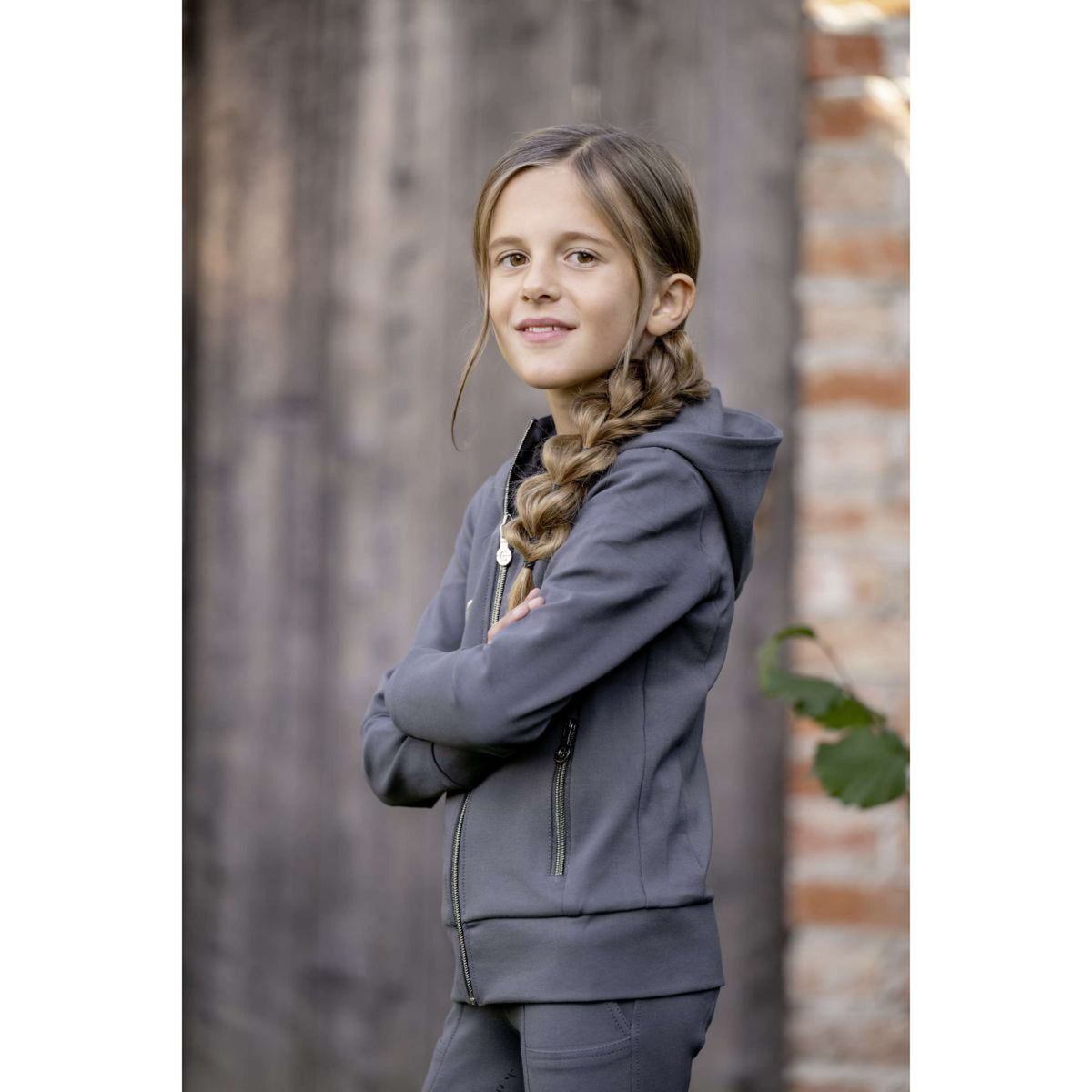 Covalliero Rijbroek + Vest Kids Graphite