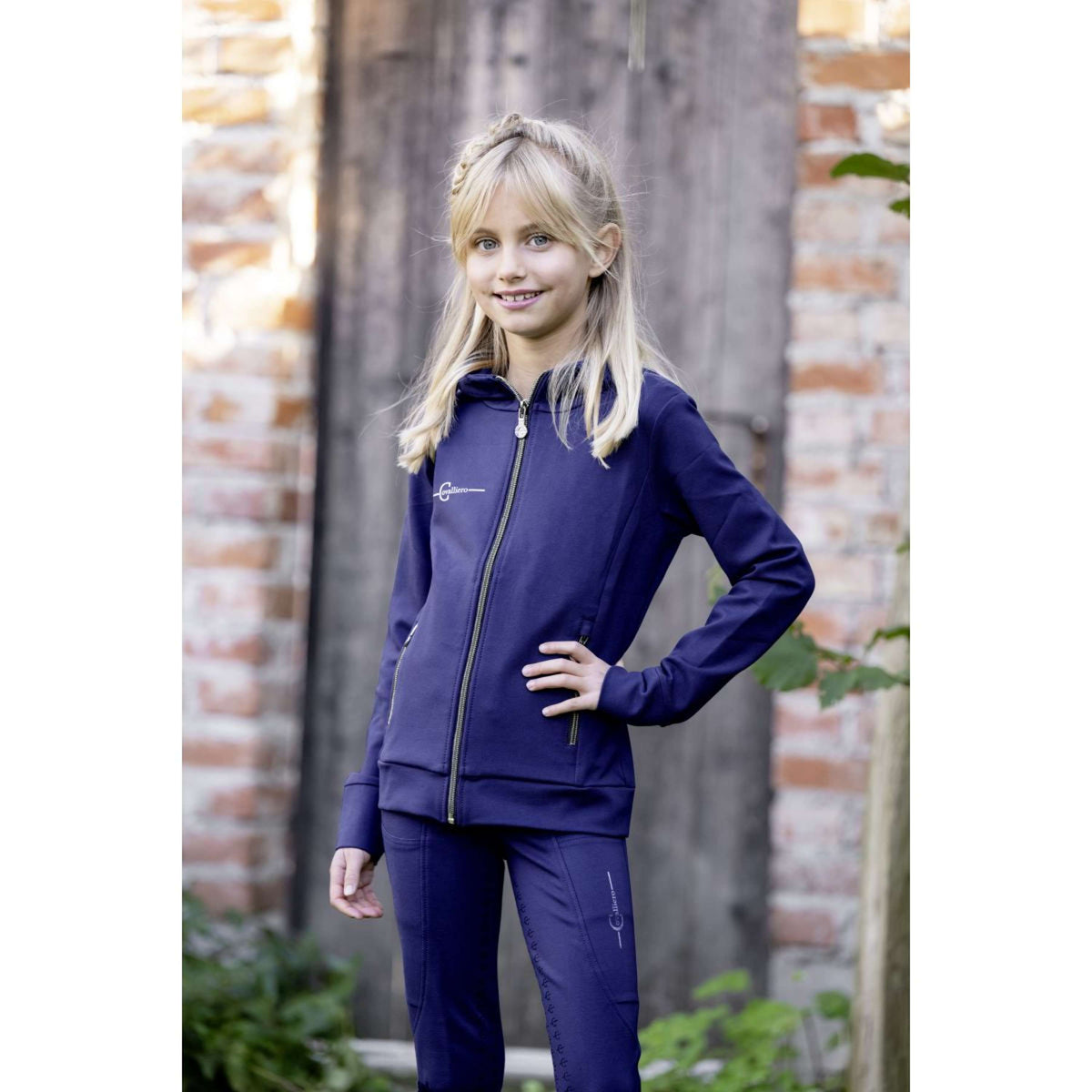 Covalliero Rijbroek + Vest Kids Navy