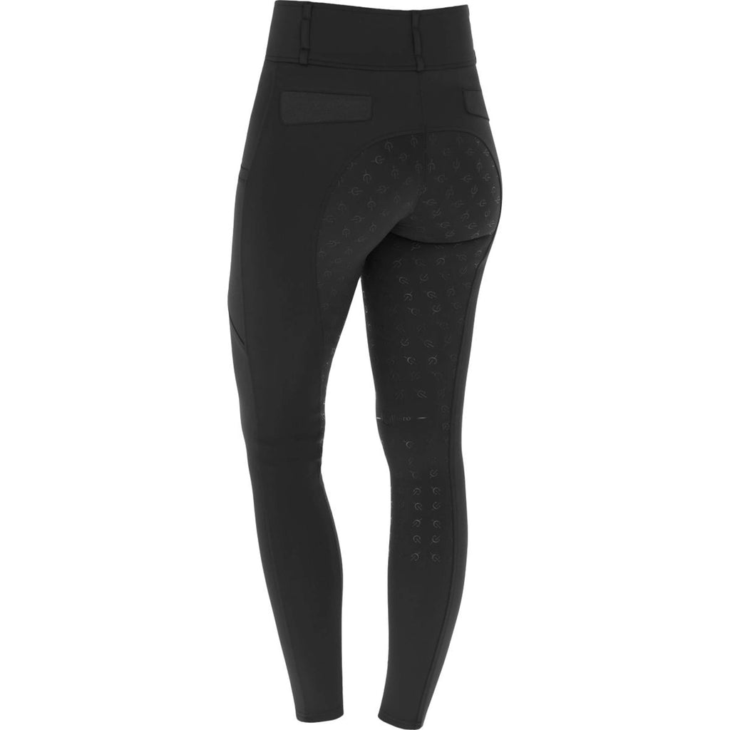 Covalliero Rijbroek Highwaist Full Grip Zwart