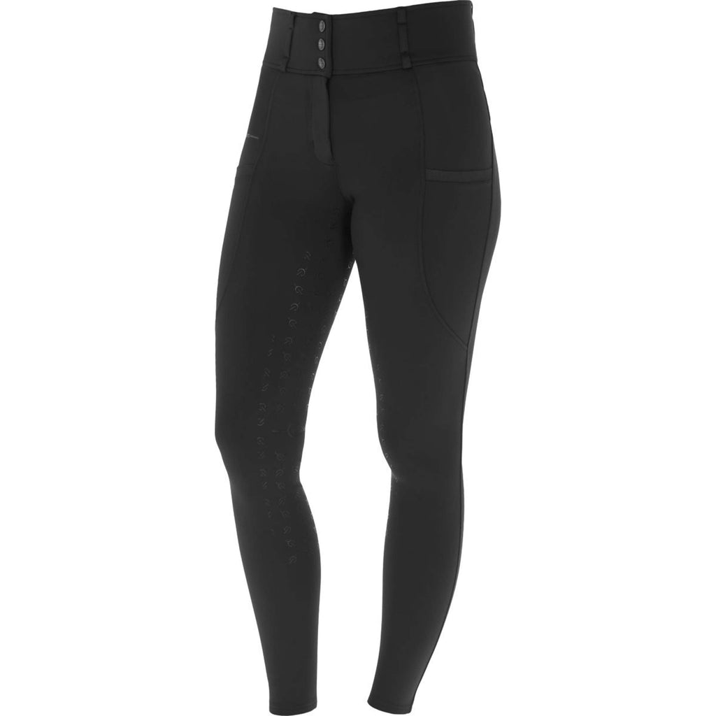 Covalliero Rijbroek Highwaist Full Grip Zwart