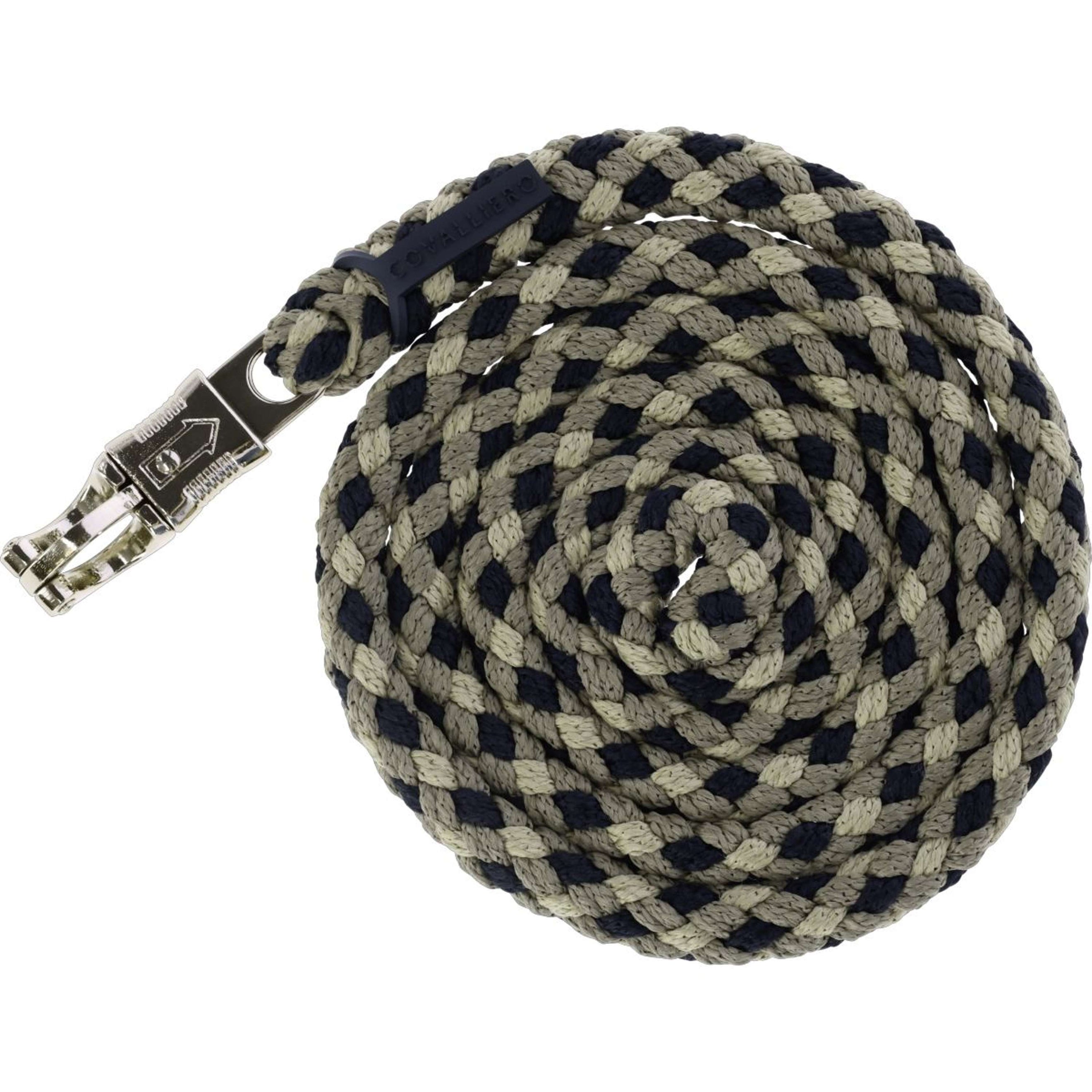 Covalliero Halstertouw SS26 met Paniekhaak Zwart/Walnoot