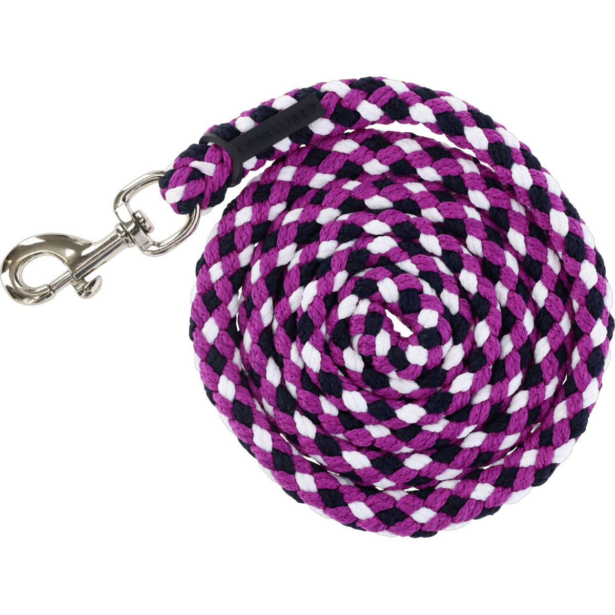 Covalliero Halstertouw SS26 met Musketonhaak Dark Navy/Light Berry