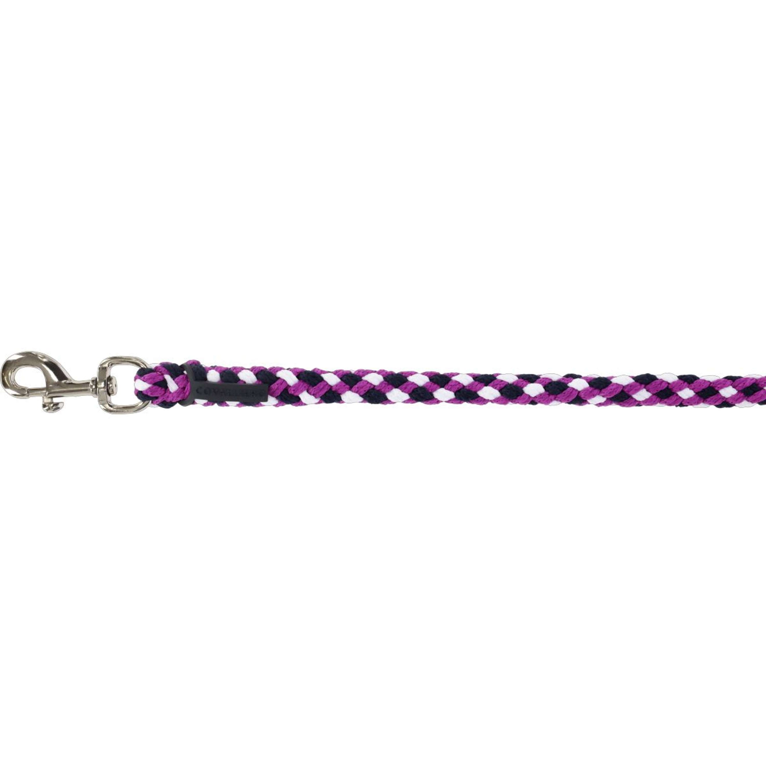 Covalliero Halstertouw SS26 met Musketonhaak Dark Navy/Light Berry