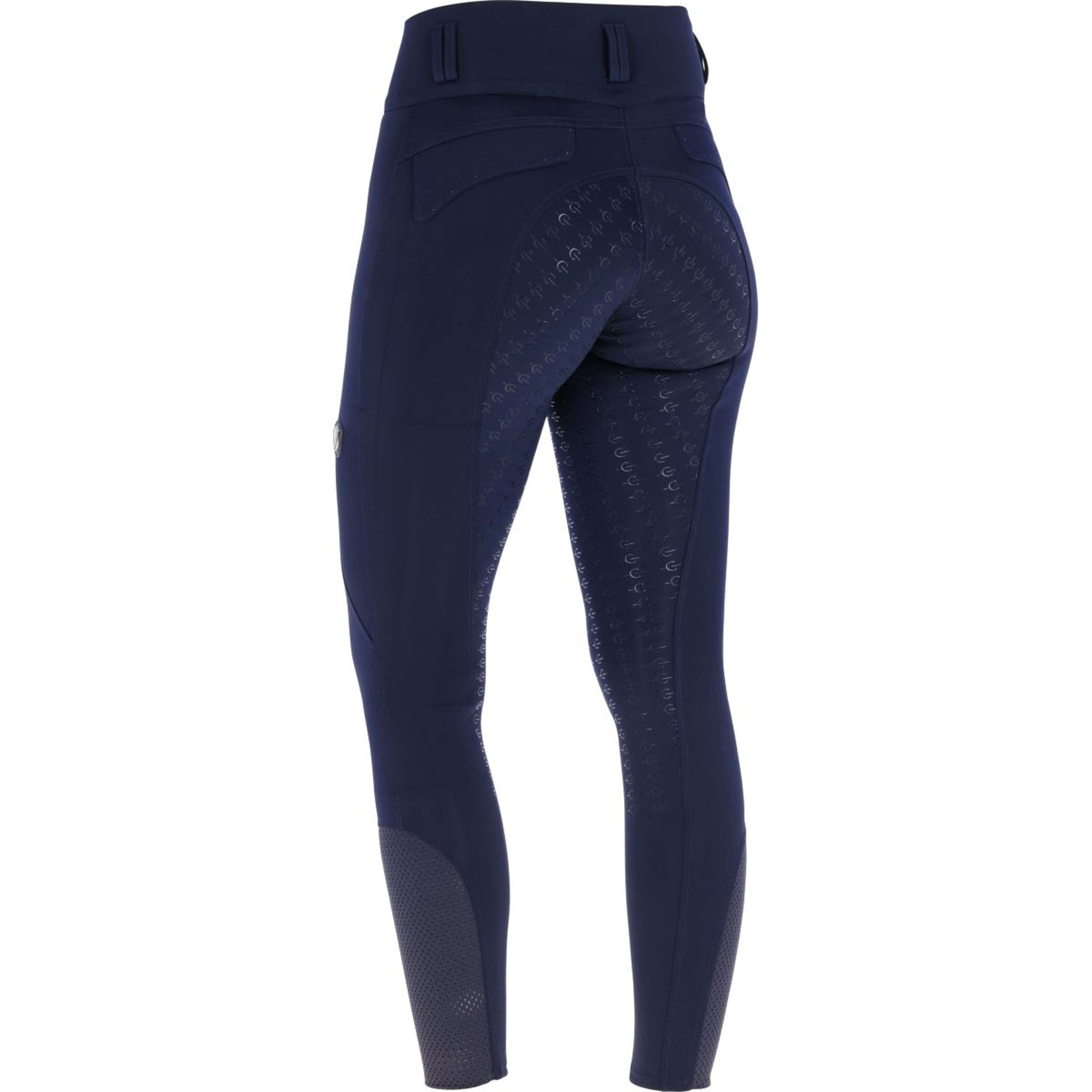 Covalliero Rijbroek SS26 Dames Full Grip Donker Navy Covalliero Rijbroek SS26 Dames Full Grip Donker Navy