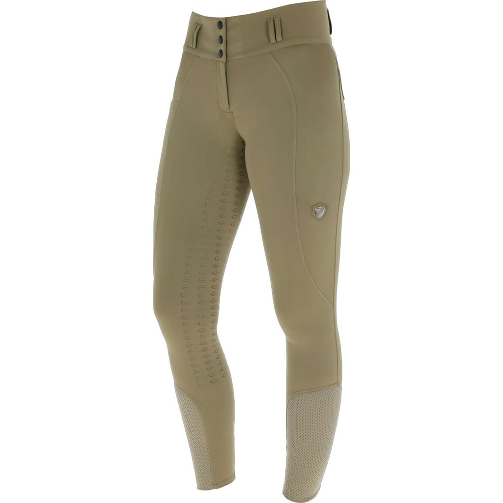 Covalliero Rijbroek SS26 Dames Full Grip Walnoot