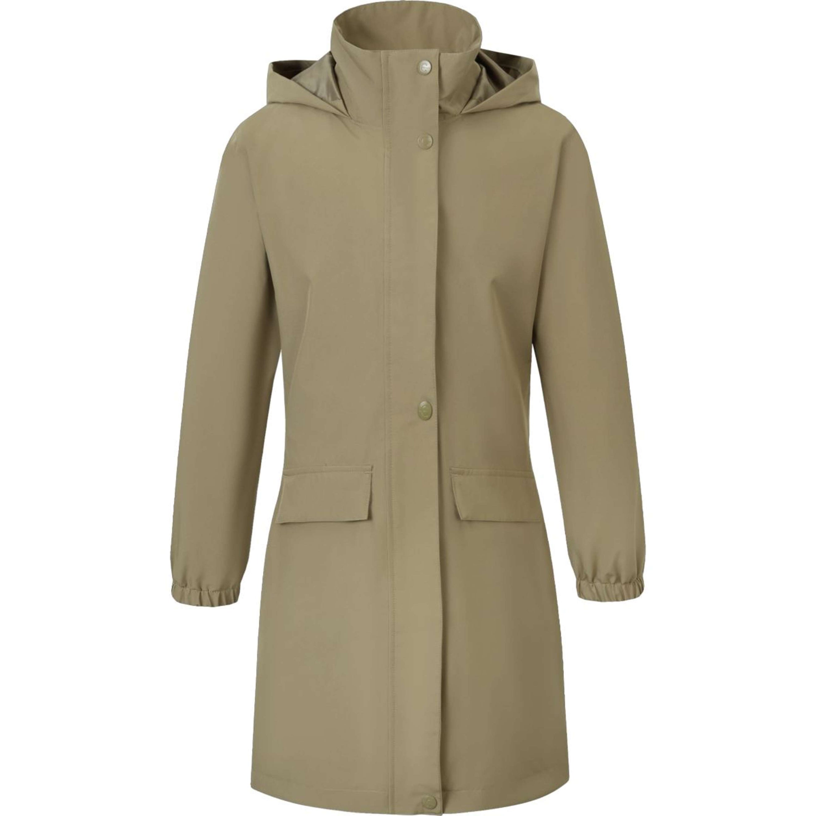 Covalliero Lange Regenjas SS26 Kinderen Walnoot
