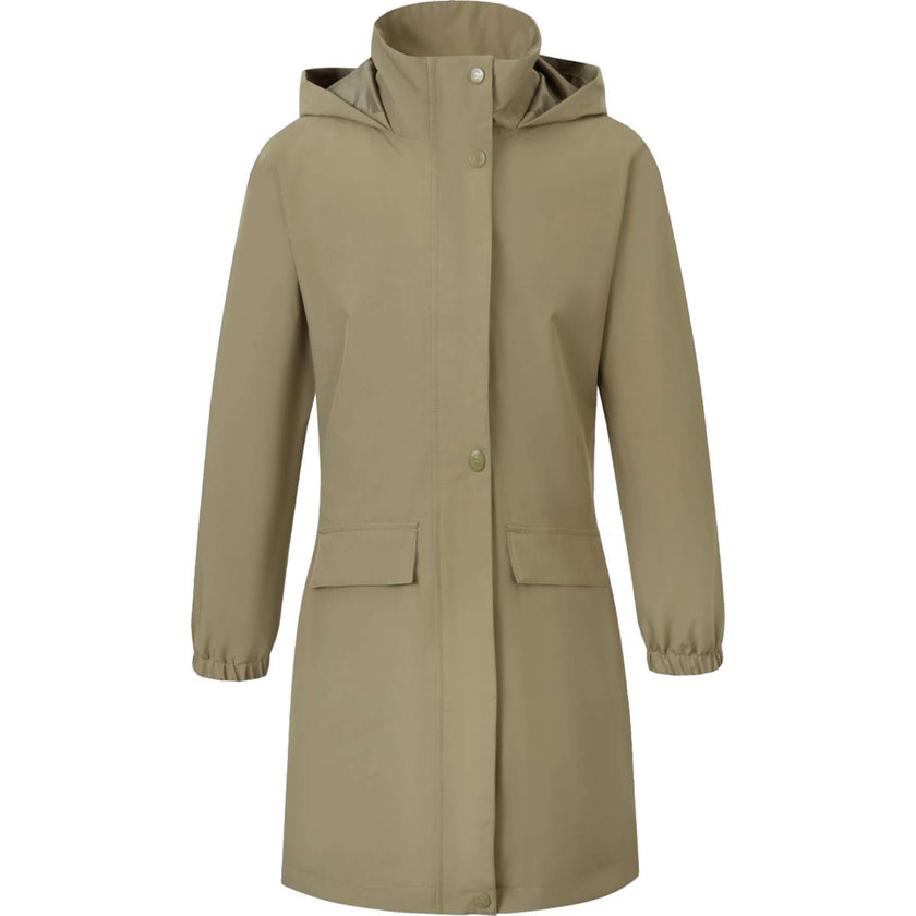 Covalliero Lange Regenjas SS26 Kinderen Walnoot