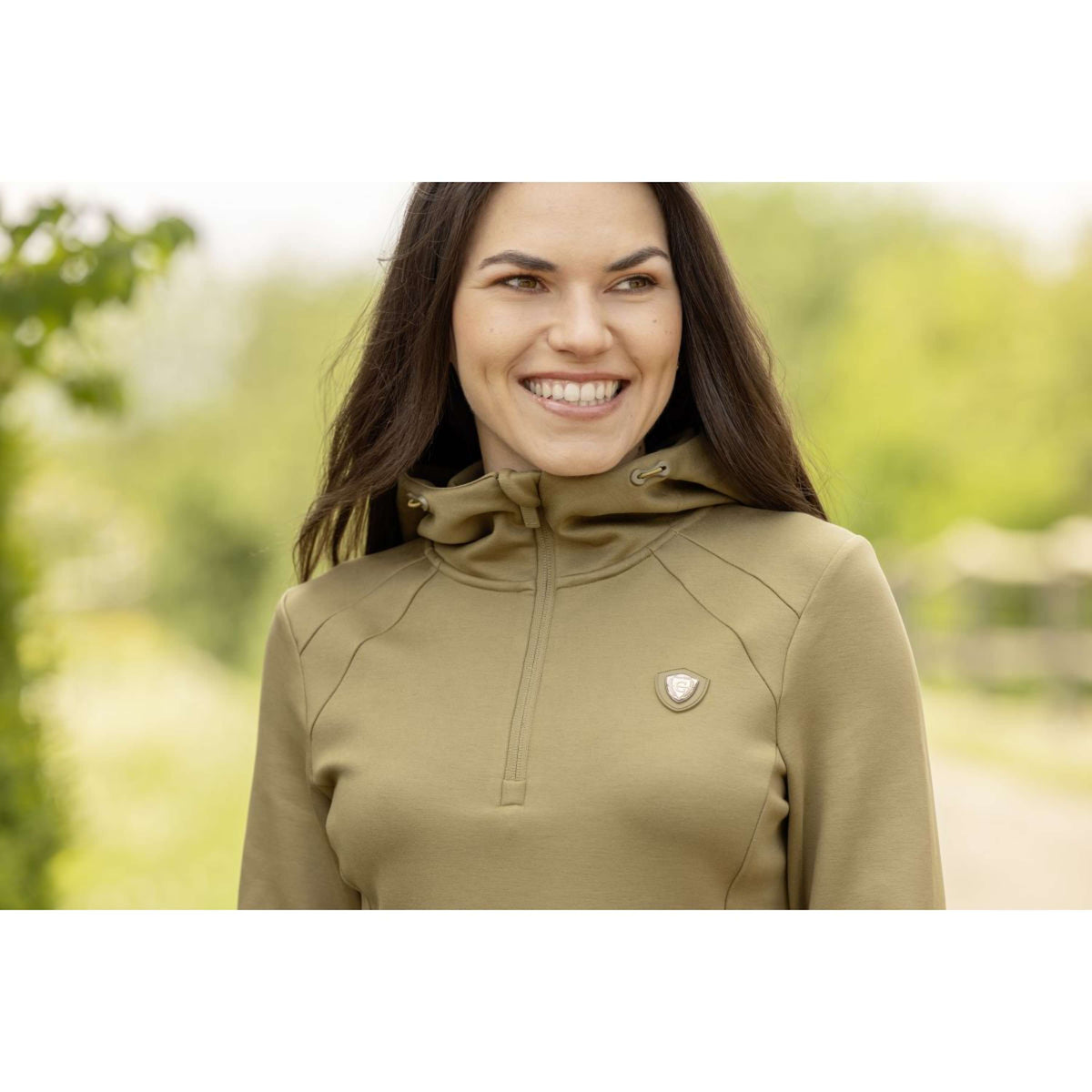 Covalliero Hoodie SS26 Dames Walnoot
