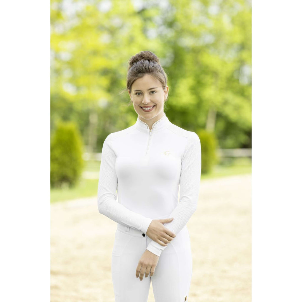 Covalliero Wedstrijdshirt SS26 Dames Lange Mouwen Wit