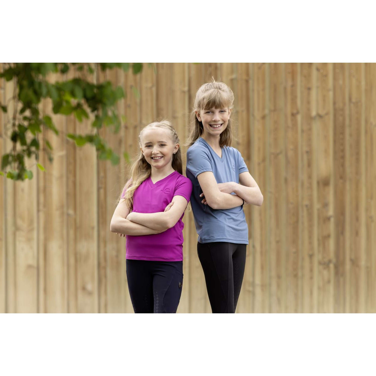 Covalliero T-Shirt SS26 Kinderen Smoked Blue