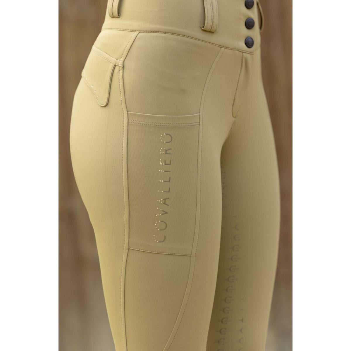 Covalliero Rijbroek SS26 Dames Full Grip Walnoot
