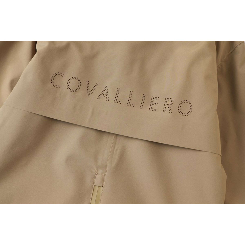 Covalliero Lange Regenjas SS26 Kinderen Walnoot