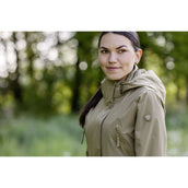 Covalliero Lange Regenjas SS26 Dames Walnoot