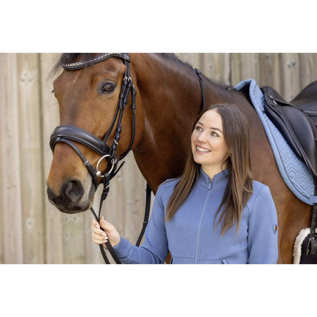 Covalliero Fleecevest SS26 Dames Smoked Blue