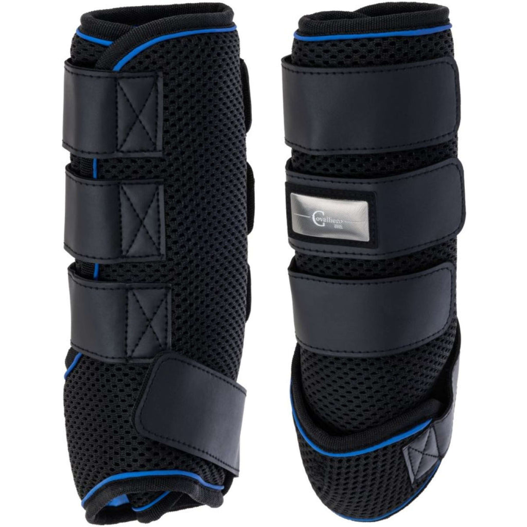Covalliero Beenbeschermers Cooling Zwart/Blauw
