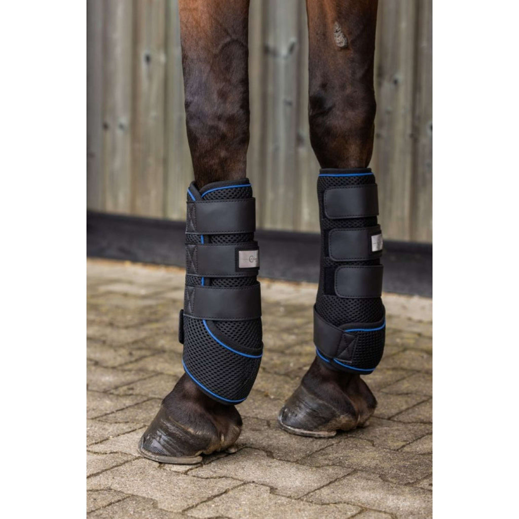 Covalliero Beenbeschermers Cooling Zwart/Blauw