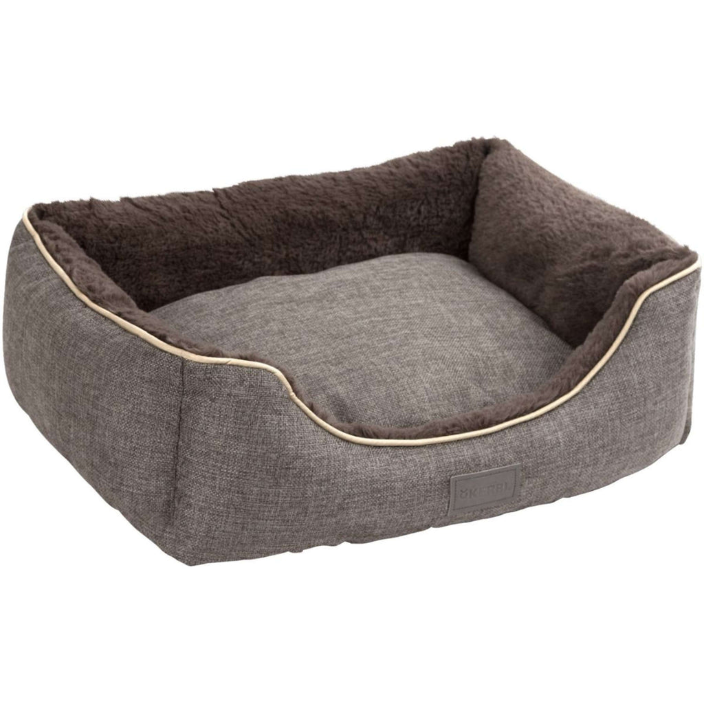 Kerbl Pluche Bed Samuel Zilver/Donkergrijs