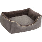 Kerbl Pluche Bed Samuel Zilver/Donkergrijs
