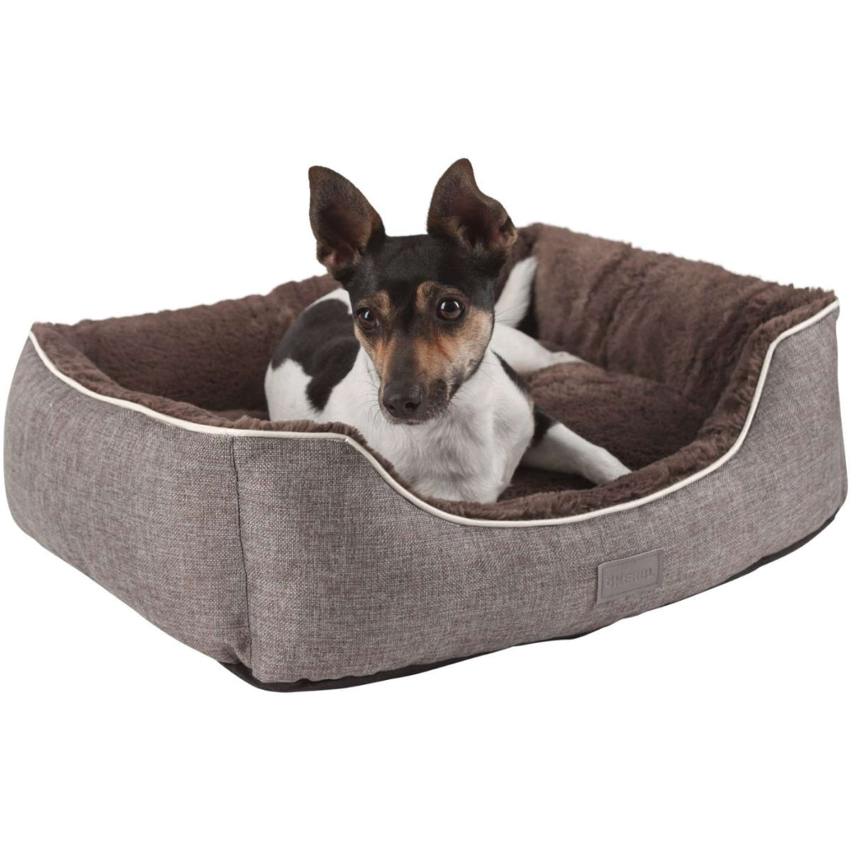 Kerbl Pluche Bed Samuel Zilver/Donkergrijs