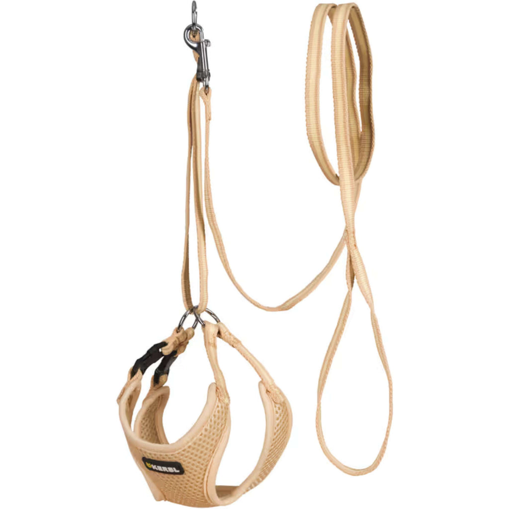Kerbl Puppy Harnas met Lijn Beige