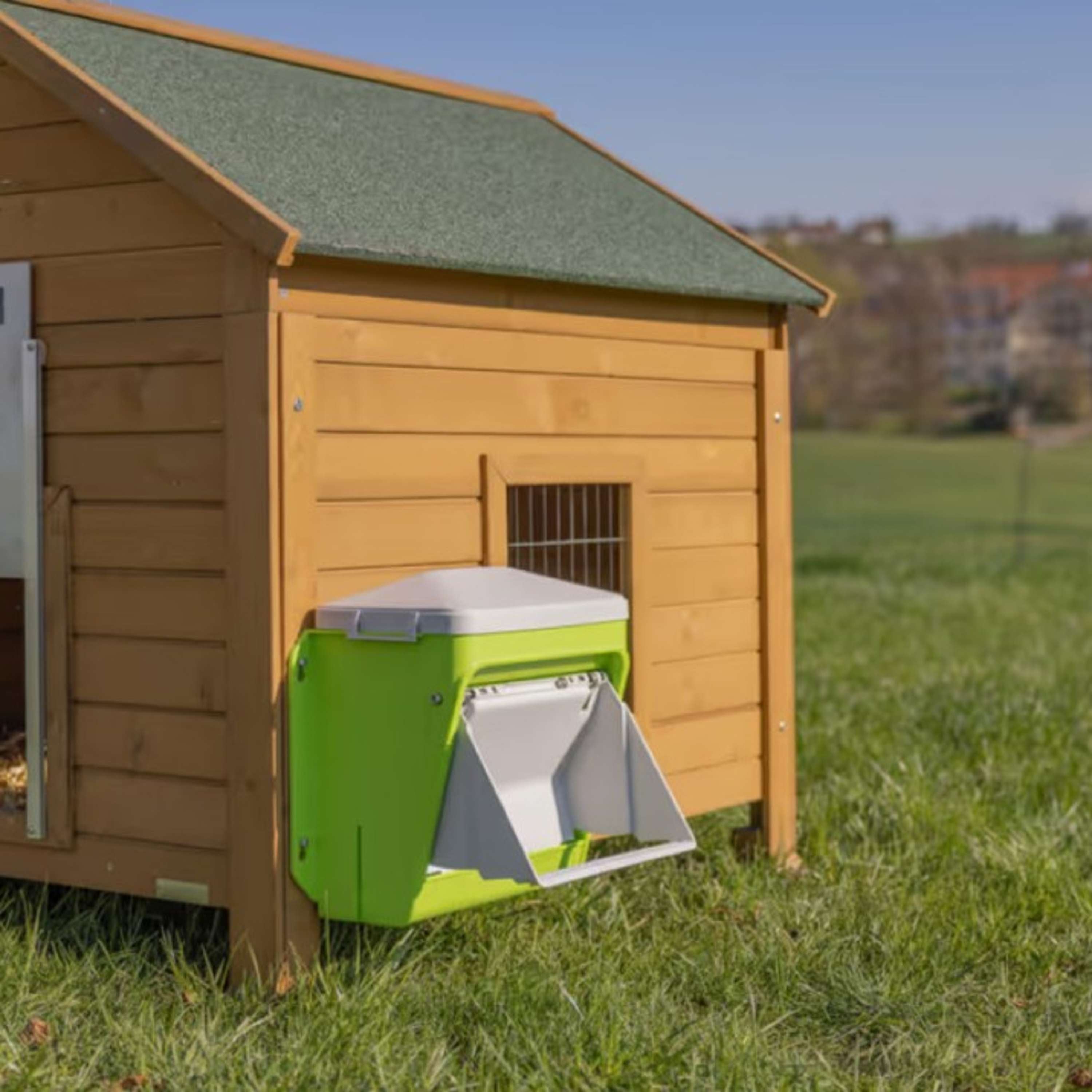 Kerbl Voederautomaat met Beschermklep Groen