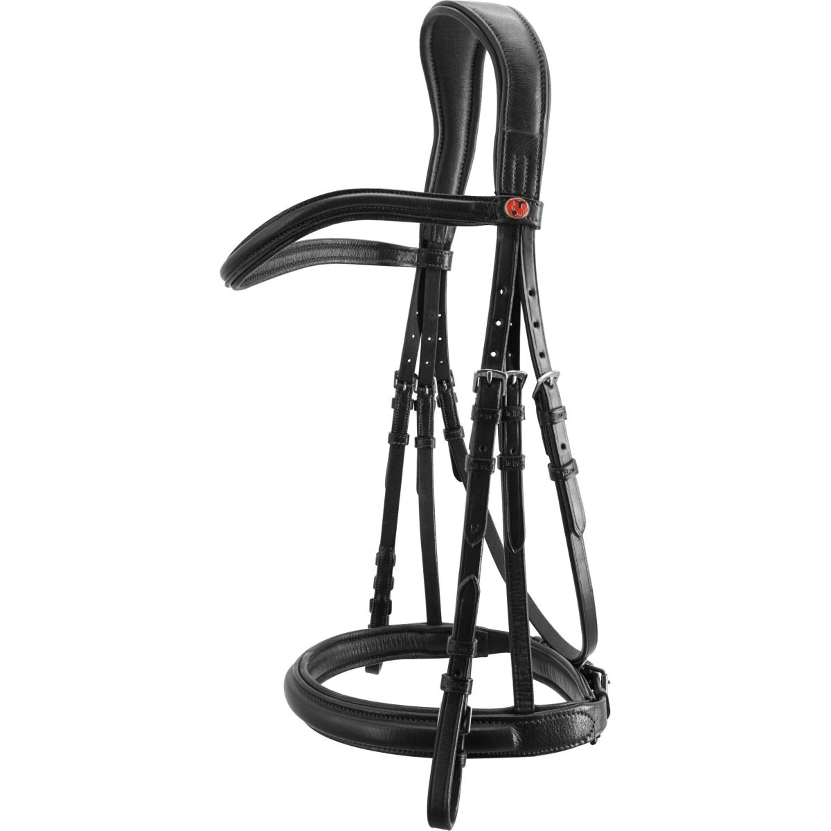 Kieffer hoofdstel Ultrasoft Sue Leren Frontriem Zwart